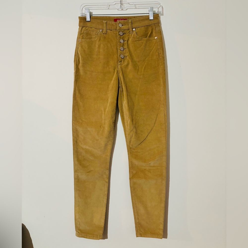 Guess Tan Corduroy Skinny Pants